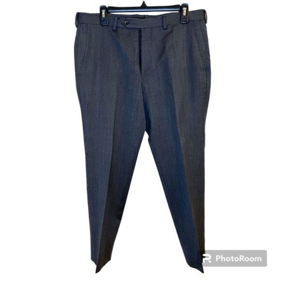 Jos. A. Banks Executive Collection Tailored Fit Gray Dress Pants Size 34 Waist - Picture 1 of 8